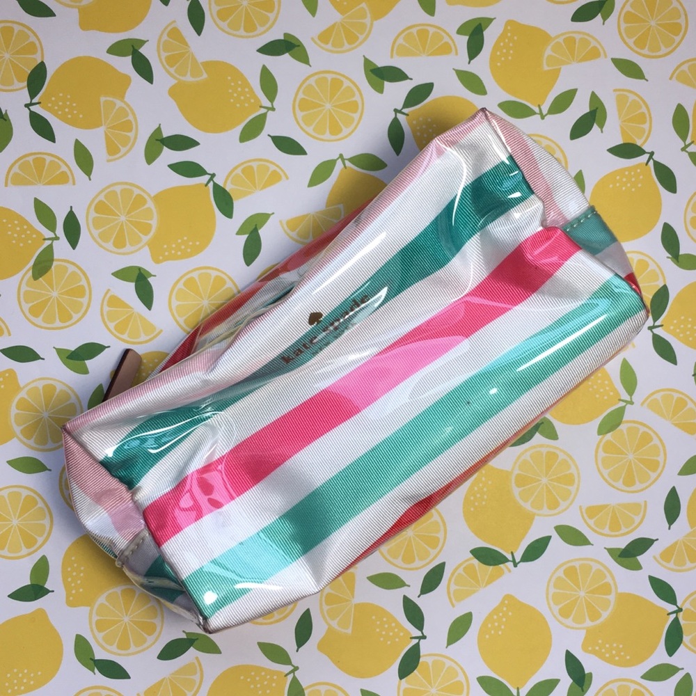 Kate Spade Cosmetics Bag Elmo stripe makeup